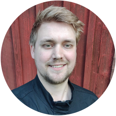 Porträttbild på Oskar Gybäck.