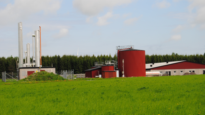 Lantbruk med biogasanläggning
