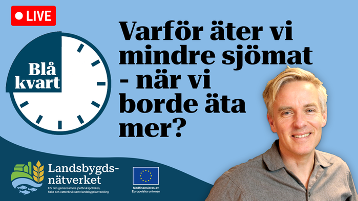 Grafik med logga för Blå kvart, porträttbild på Carl Dahlberg samt ämnet i text.